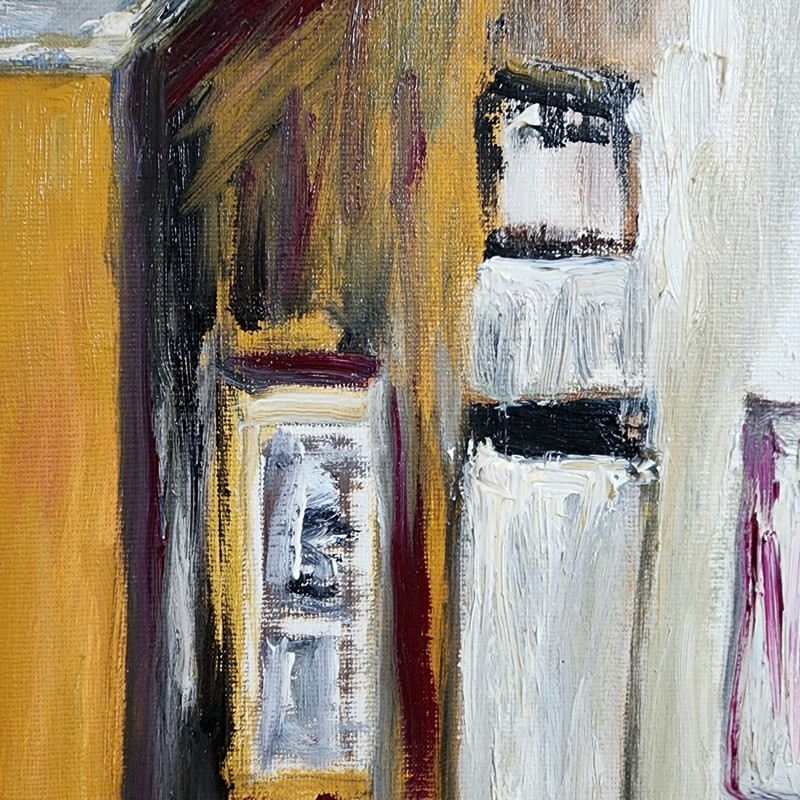 Doris Ingrid Engebretson Original Oil Painting Signed 2007 Expressionist House gallery