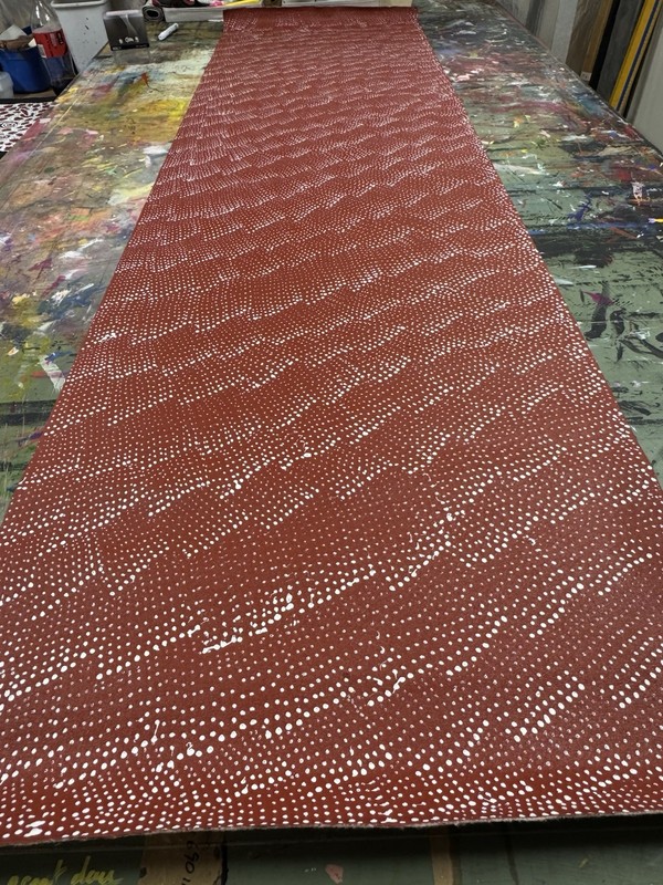 Lily Kelly Napangardi 💕Aboriginal Art COA Supplied 209cm X 59cm gallery