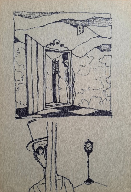 BARUCH ELRON (1934-2006), Ink on Paper, Artist Sketches, Signed, Ernst Fuchs