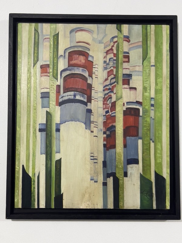 FRANTISEK KUPKA PAINTING OIL ON CANVAS CZECH ART , BEAUTIFUL