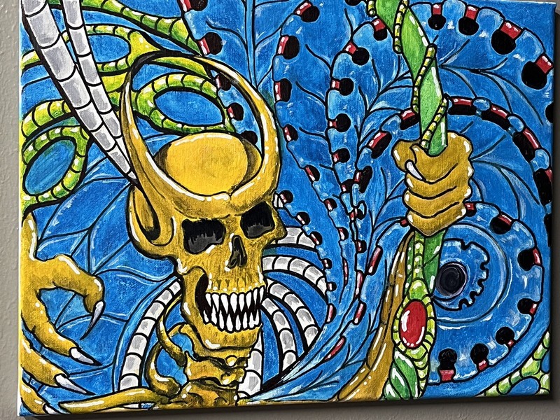 Skeleton Painting-original Art