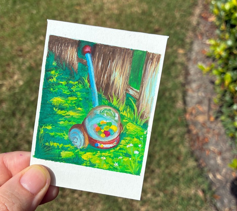 ACEO Original gouache series «Forgotten» #2