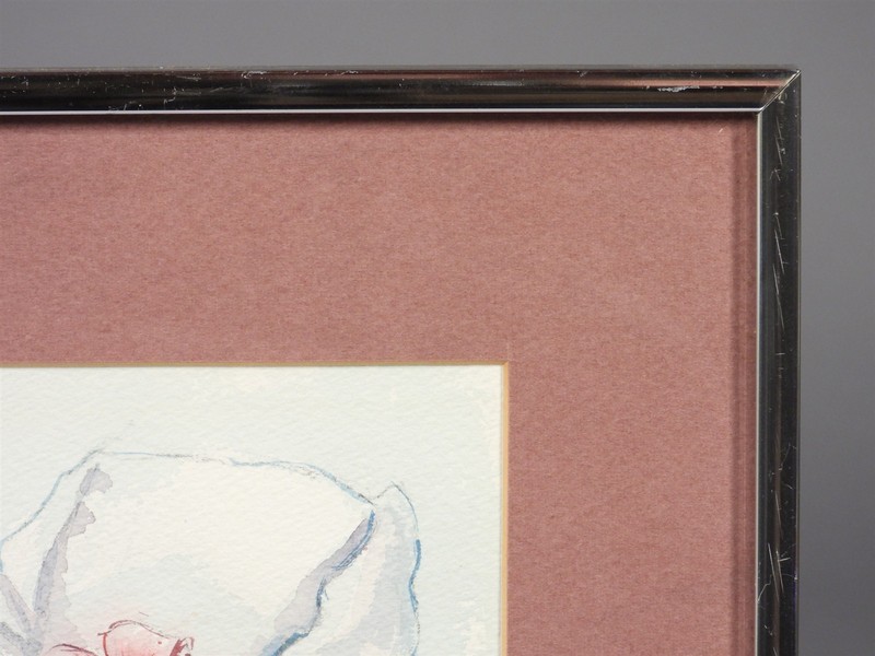 American School Lady With Fashionable Bonnet Portrait Watercolor Painting gallery
