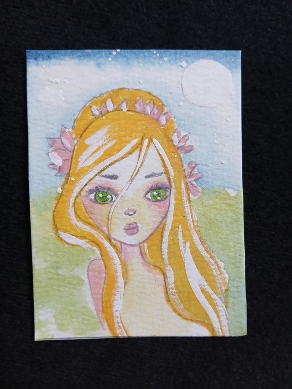 Aceo Mixed Media Art Card