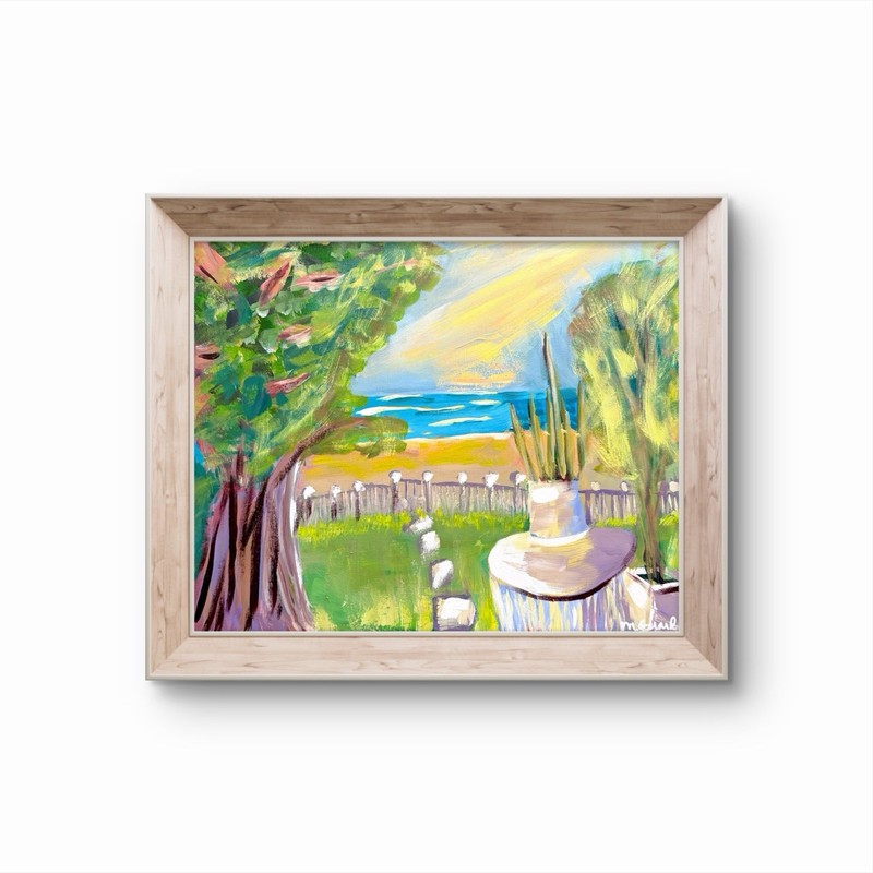 GERARD 16X20 IN-Abstract Expressionist Original Painting Canvas Seascape gallery
