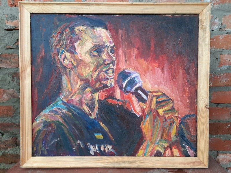 Ukrainian painting «The Singer» by V. Kravchenko