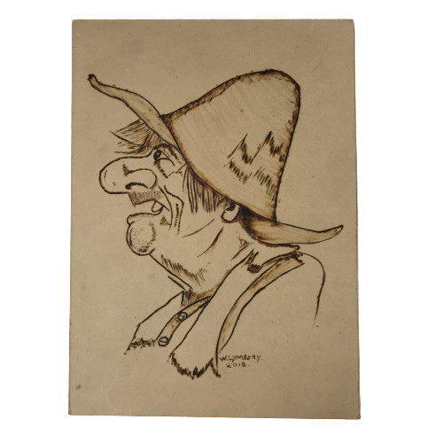 W.Lymbery 2018 Etching Board Painting 21.5 cm x 29 cm