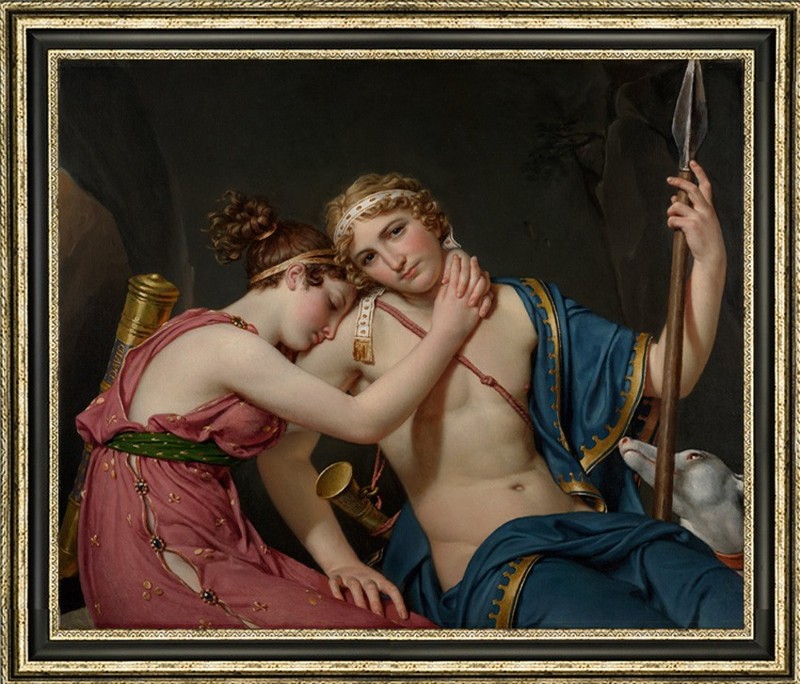 Jacques-Louis David The Farewell of Telemachus and Eucharis Oil Painting Canvas