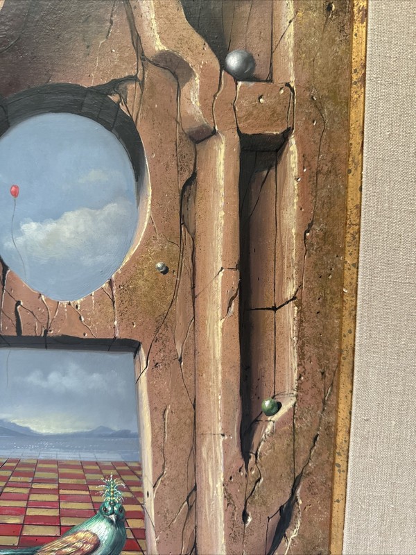 RAYMOND WHYTE PAINTING SURREALISM SURREALIST KEY BIRD LANDSCAPE ARCHITECTURE gallery