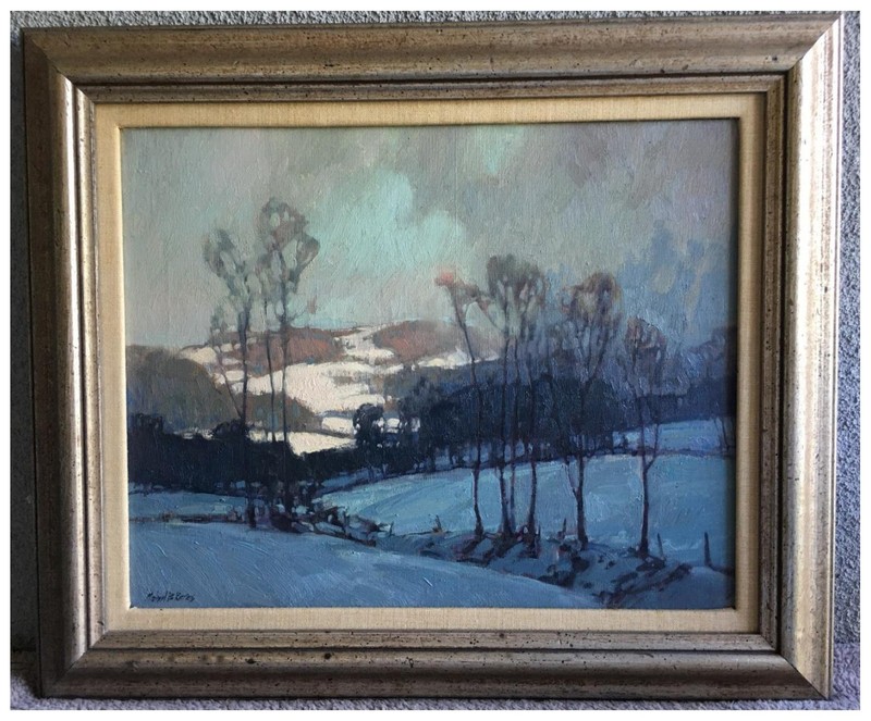 Michael B. Karas – “Approaching Squall” – Original Oil on Canvas – Framed 16 × 2
