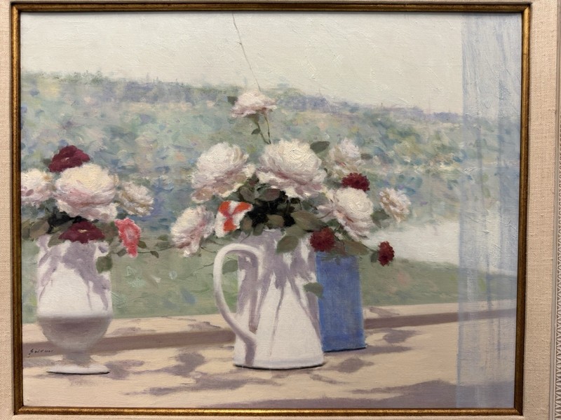 Andre Gisson (1921-2003) “ Floral Arrangement ” Oil on Canvas 16” X 20 Signed LL gallery