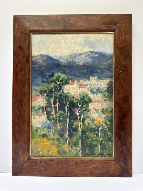 Antique Impressionist Painting Landscape Impressionism Alice Blair Thomas 1920’S