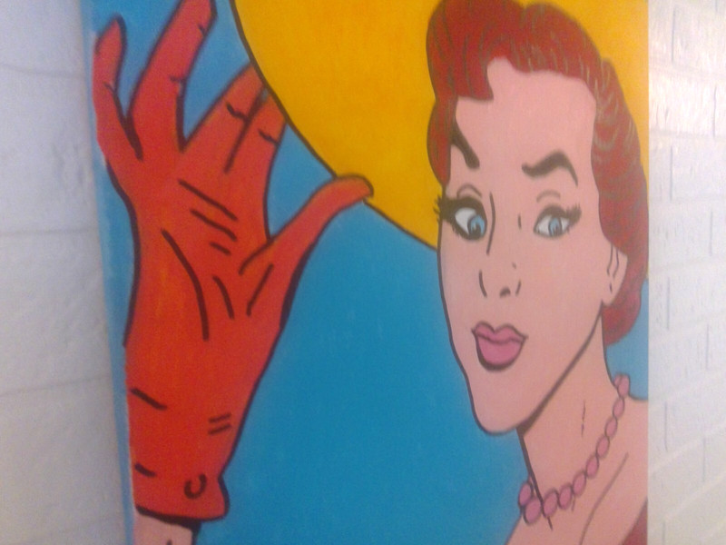 Southern Belle Anime Cartoon Style Pop Art 18x24 Canvas Original Painting gallery