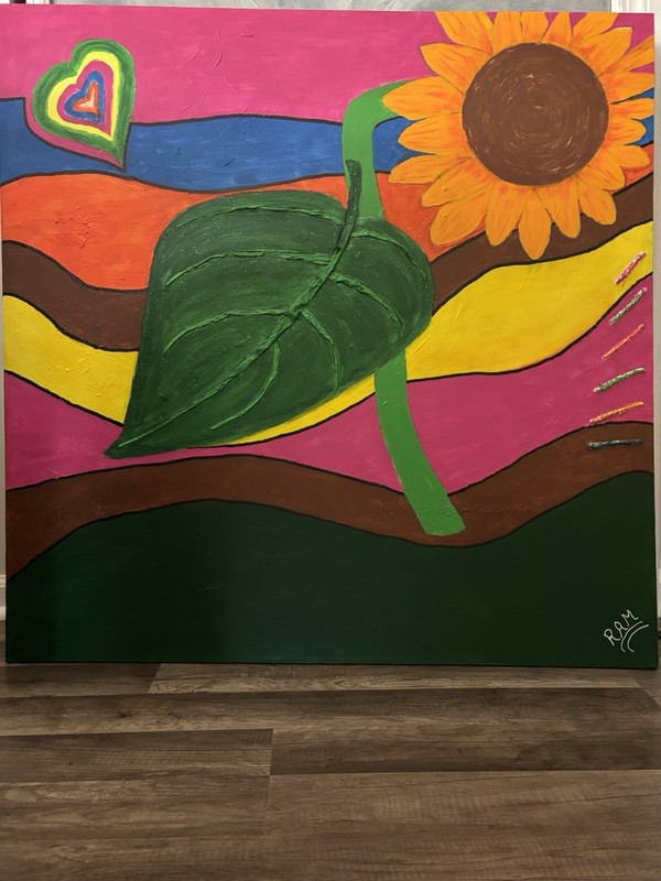 Thermonuclear Sunflower (40” X 40”)