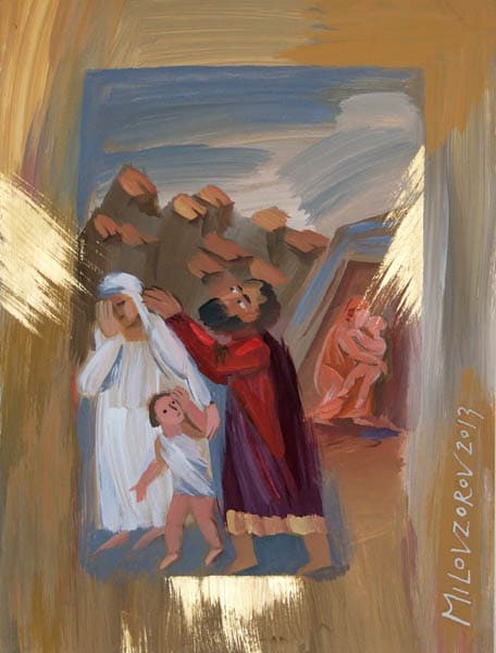 Torah-2 | Gouache On Cardboard | Painting