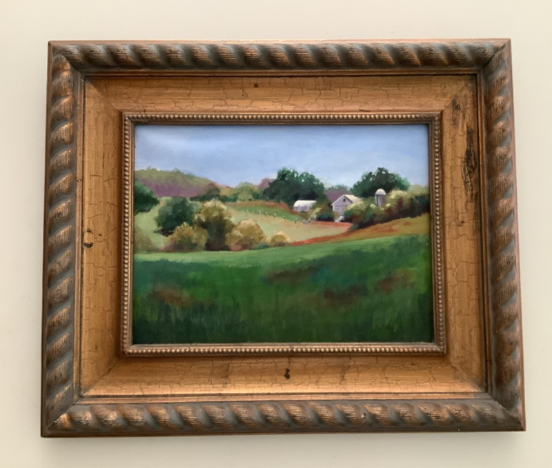 Original Acrylic Painting Landscape 18” x 15” by WI artist Louise Kubista