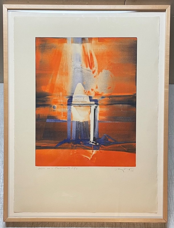 Original SERGIO MOYANO ‘Door to A Compassionate Life’ ABSTRACT Monotype PAINTING
