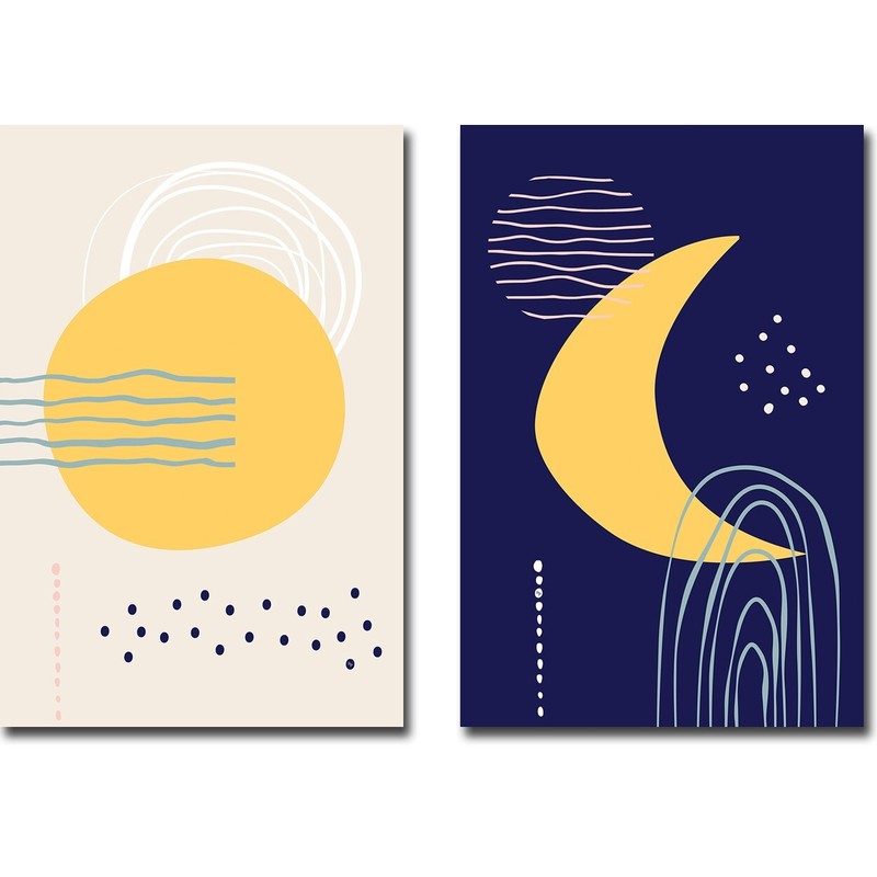 Midday & Midnight by Pavlova 2-pc Canvas Giclee Art Set (24 in x 16 in Each pc.)