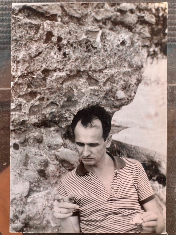 Sami Burhan vintage photograph 1968 Rome 'La via appia antica'