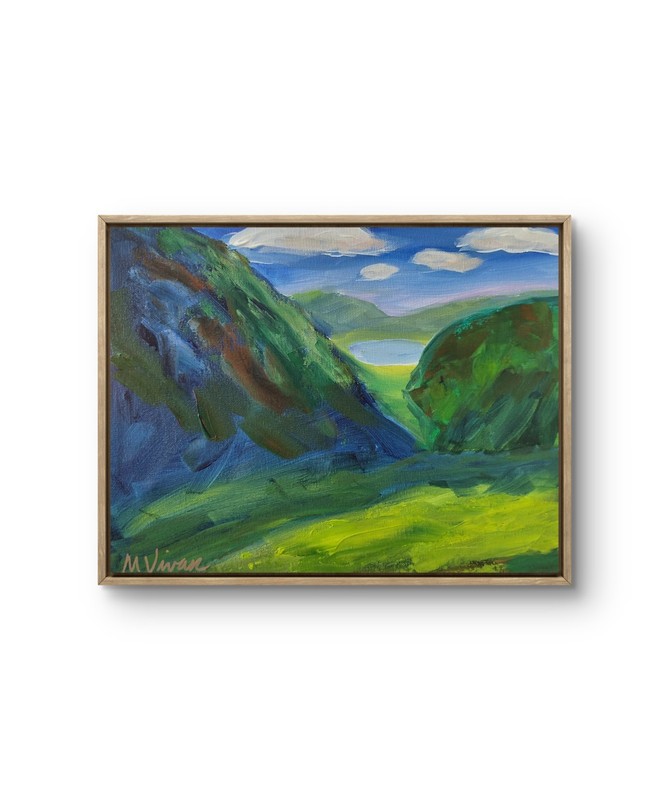 MONA VIVAR 11x14 Hand - Painted Landscape Acrylic Art - Canvas Wall Decor gallery