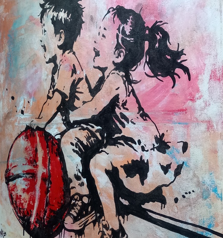 Original Painting Unique Signed Abstract Modern Art Painting Picture Art Banksy gallery