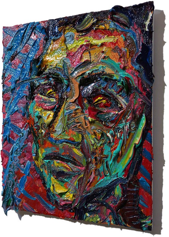 PORTRAIT OIL█PAINTING OUTSIDER█WRITING ON FACE EXPRESSIONIST█ORIGINAL POP URBAN█ gallery