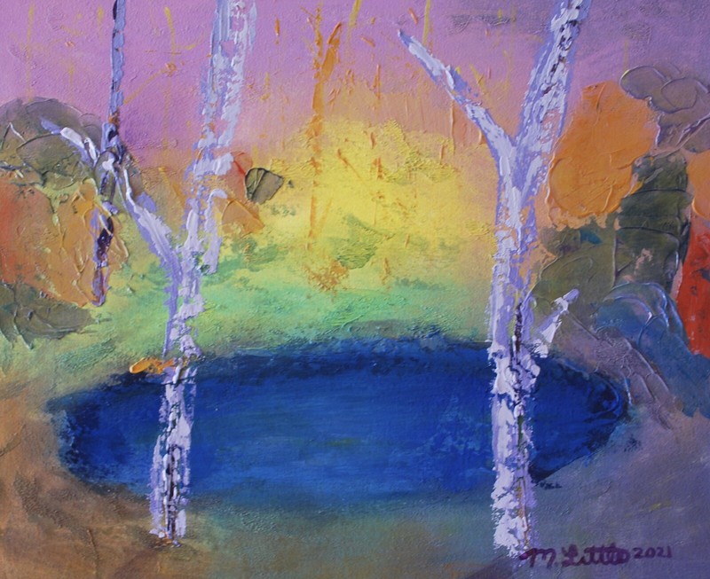 Original 26”x30” Acrylic, Signed, Abstract gallery