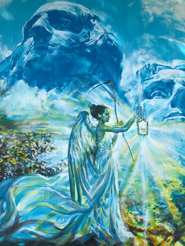 "Angelic Masterpiece" LARGE original Acrylic Painting by Artist Doug West gallery