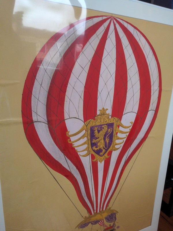FIVE WEEKS IN A BALLOON Movie Props CONCEPT ART PAINTING FIlm Americana 1962 gallery