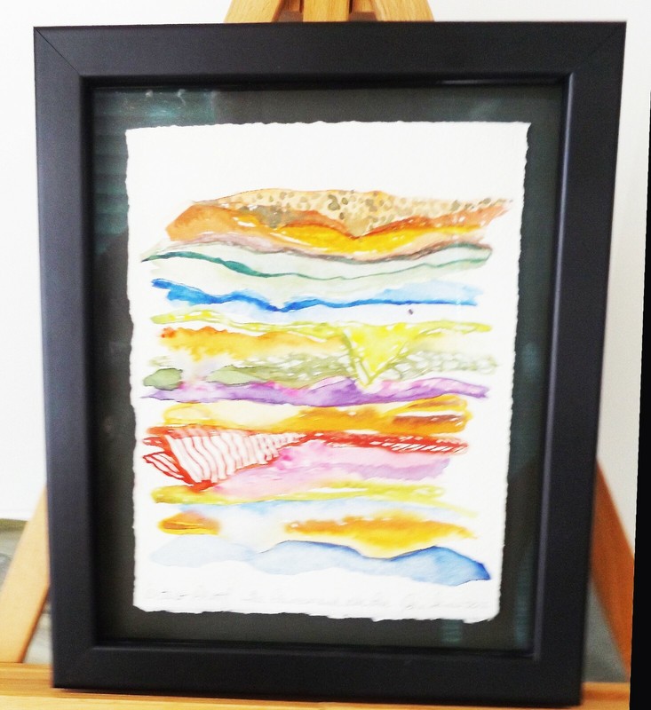 JAN SIMS ORIGINAL ARTIST PROOF 2012 THE PRINCESS AND THE PEA WATERCOLOR PAINTING gallery