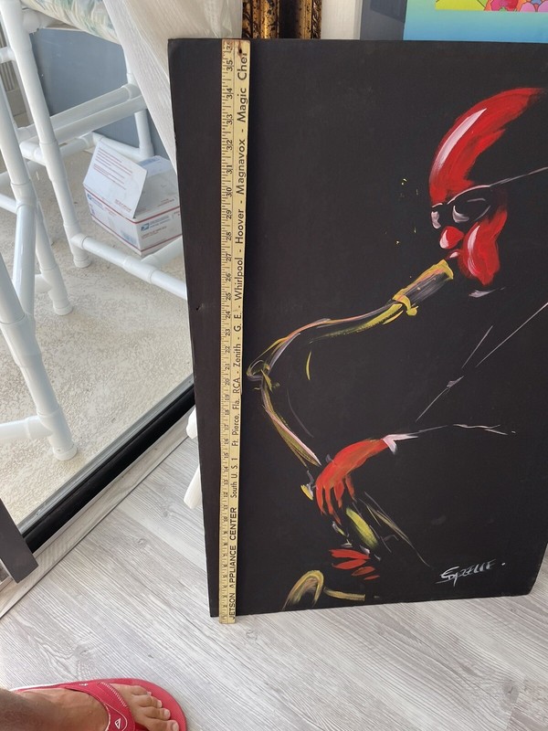 Saxophonist Signed Afro American Jazz Player With Sunglasses gallery