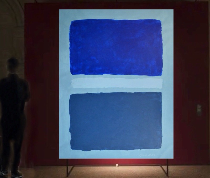 Mark Rothko Style Giant Canvas Painting 84”X62” (7 Foot) Abstract Modern XL XXL