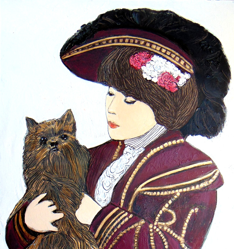 Original Painting "Sarah Bernhardt and Hamlet" - Marianne L'Heureux gallery
