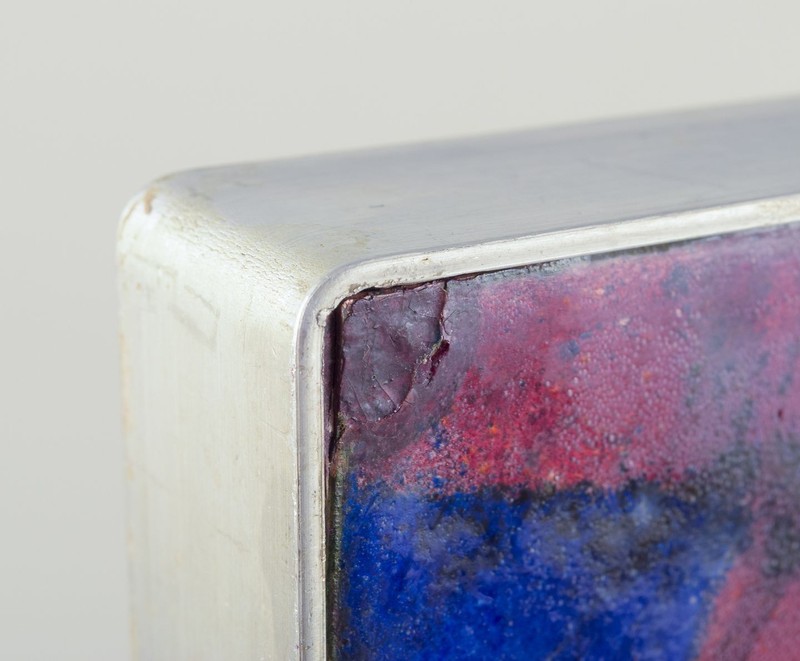 Scandinavian artist. Multicoloured abstract composition, enamel work. gallery
