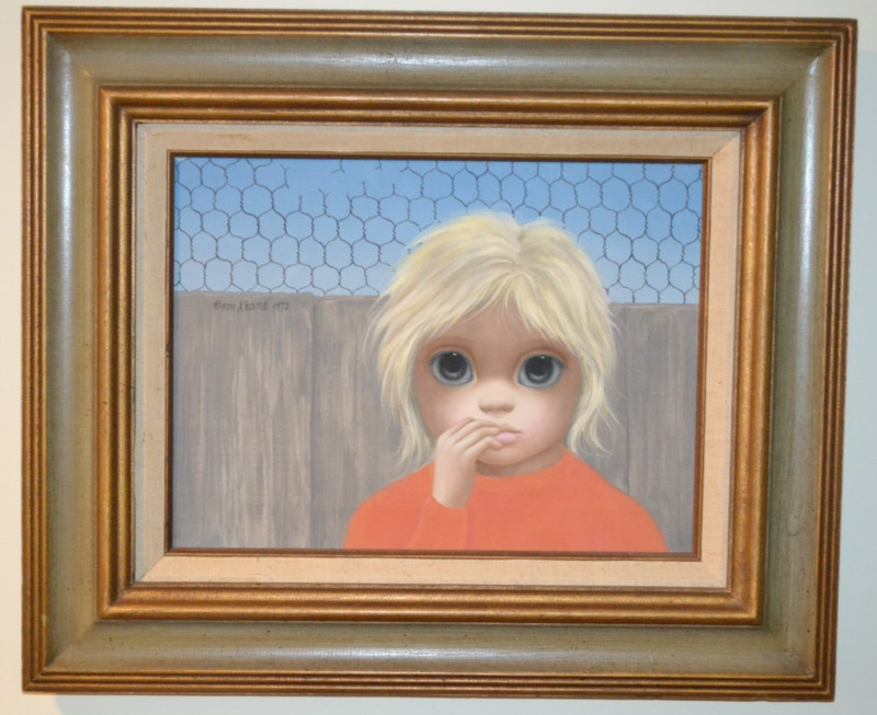 MARGARET KEANE – ORIGINAL OIL PAINTING – 1972 – IN ORIGINAL FRAME