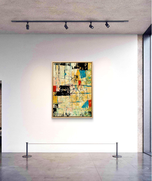 STEVEBARTZ ORIGINAL ART "THE CROSSING" 22X28 GALLERY THICK PAPER FINE ART HOME gallery