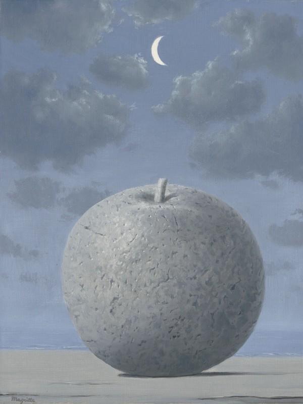 Rene Magritte Style Oil Painting Hand Painted Canvas Surreal Art