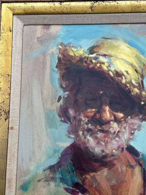 Clarence Mcgrath Painting Famous Self Portrait Listed American Impressionist Oil gallery