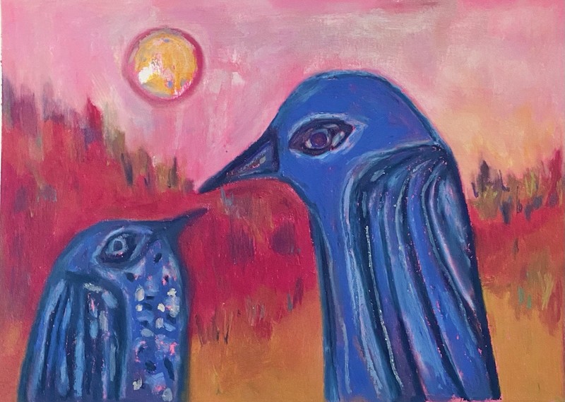 Original Oil Pastel Painting 9 X 12