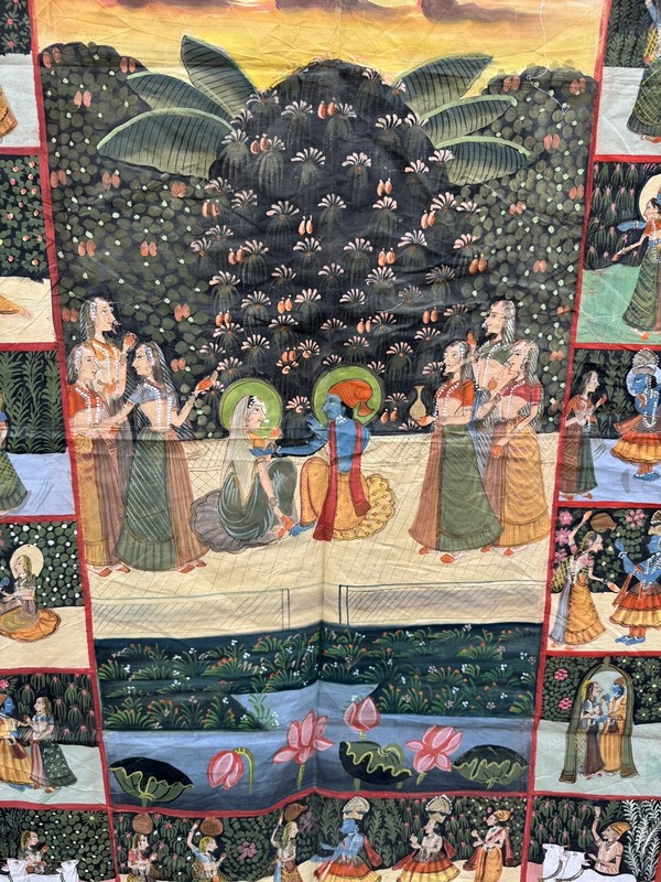 Original Mughal Painting from India" Dancing Sean (105 High X 90 Cm Wide) gallery