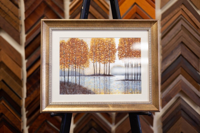 Amber Reflections by Norman Wyatt Jr. Framed Artwork, Home Decor. 16″x12″