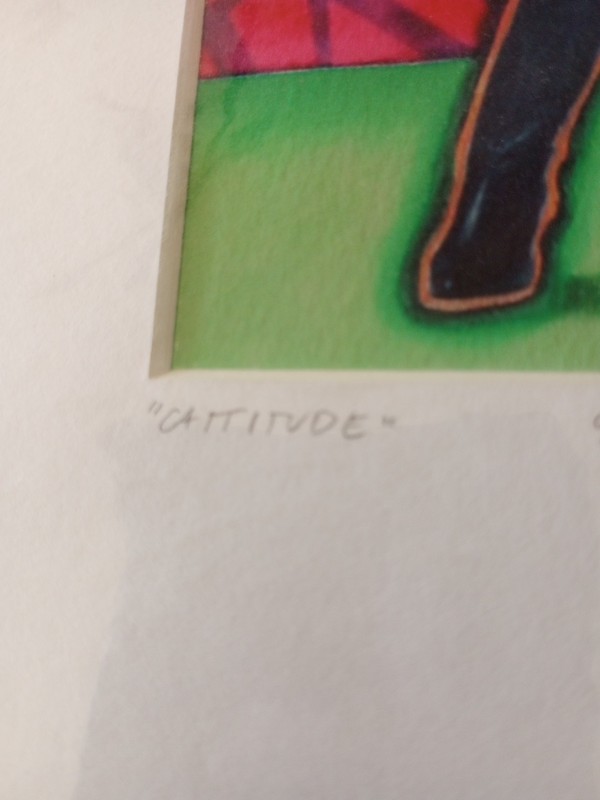 KEITH GRACE Signed, numbered, 94/150 "Cattitude", Never Framed gallery