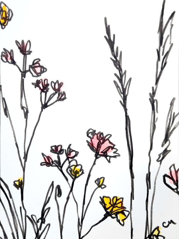 Original Abstract 9x12 Painting Acrylic Botanical Wall Art Bedroom Wall Art gallery