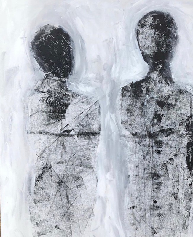 Original Painting By Chris Butler “A Void” Acrylic On Canvas 40×30