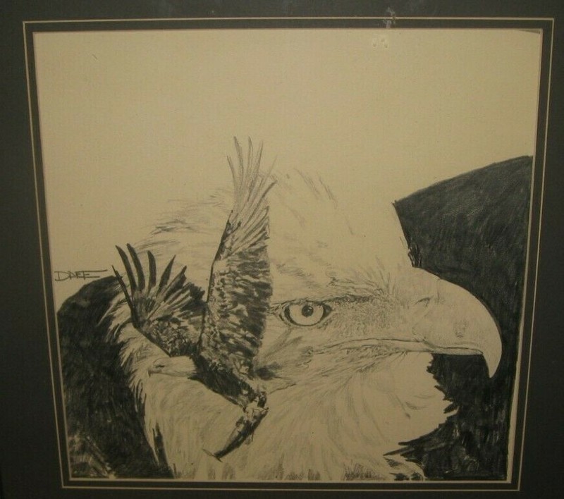 Bald Eagle Spirit With Fish in Eagle Talons Signed Darte gallery