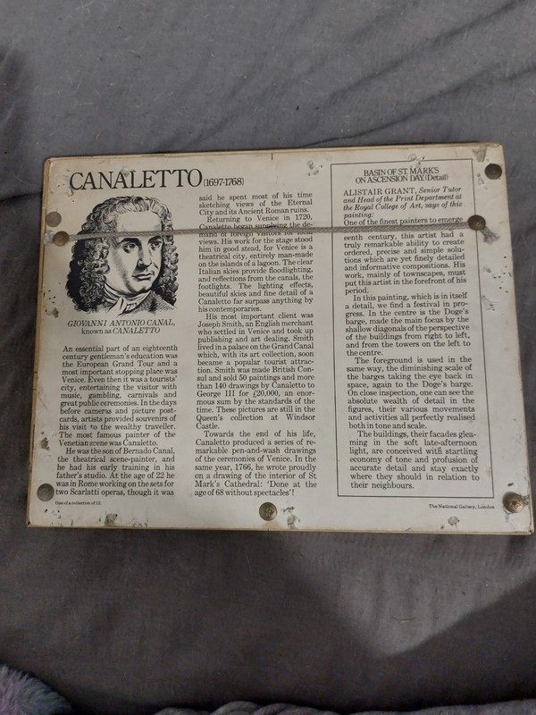 Canaletto framed painting