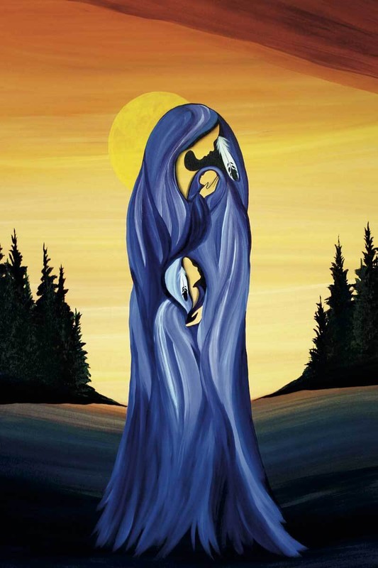 Betty ALBERT » Love » Canvas Native Art Joy Sunset Aboriginal Authentic Family
