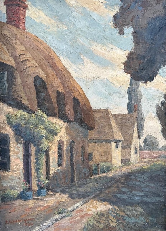 A. H. Norregaard : Rural Scene, signed and dated 1934, oil on canvas gallery