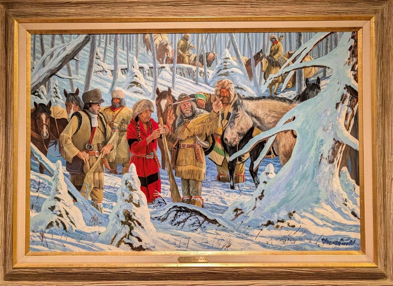 Roy Kerswill Vintage Framed Original Oil on Canvas “A Moment in the Sun”