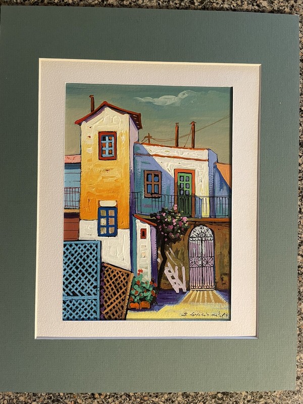Edgardo Garcia Nieto canvas oil painting 9″ x 6.5″ very good condition